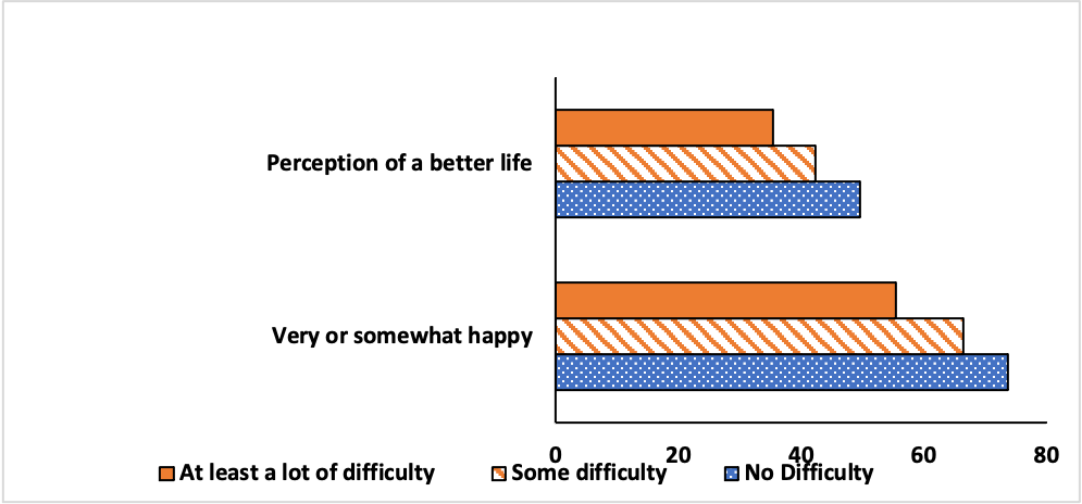 Figure 11.1 presents cross-country estimates for happiness and optimism. The table supporting this figure is in Appendix 1.