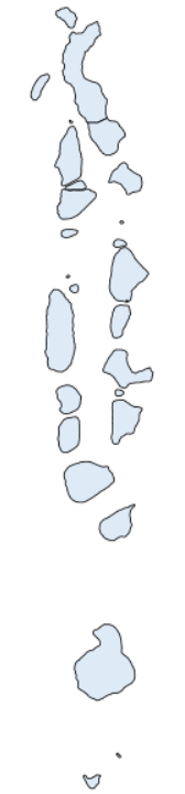 Figure 1a maps the share of adults with no difficulty at the regional level in the Maldives